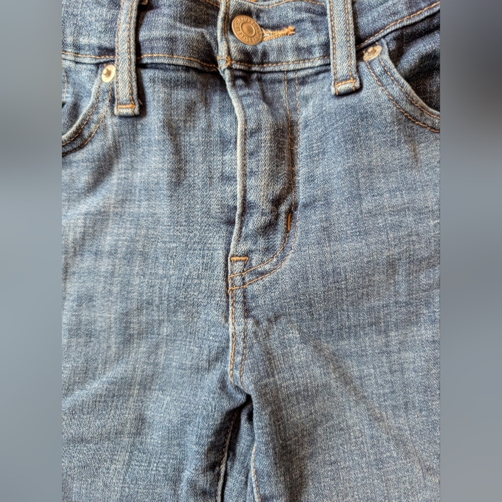 Levi's Blue Distressed Jean Shorts - Picture 4 of 6